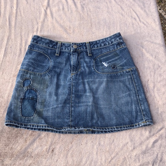 Paper Denim & Cloth mini jean skirt Size 25 - Picture 1 of 8